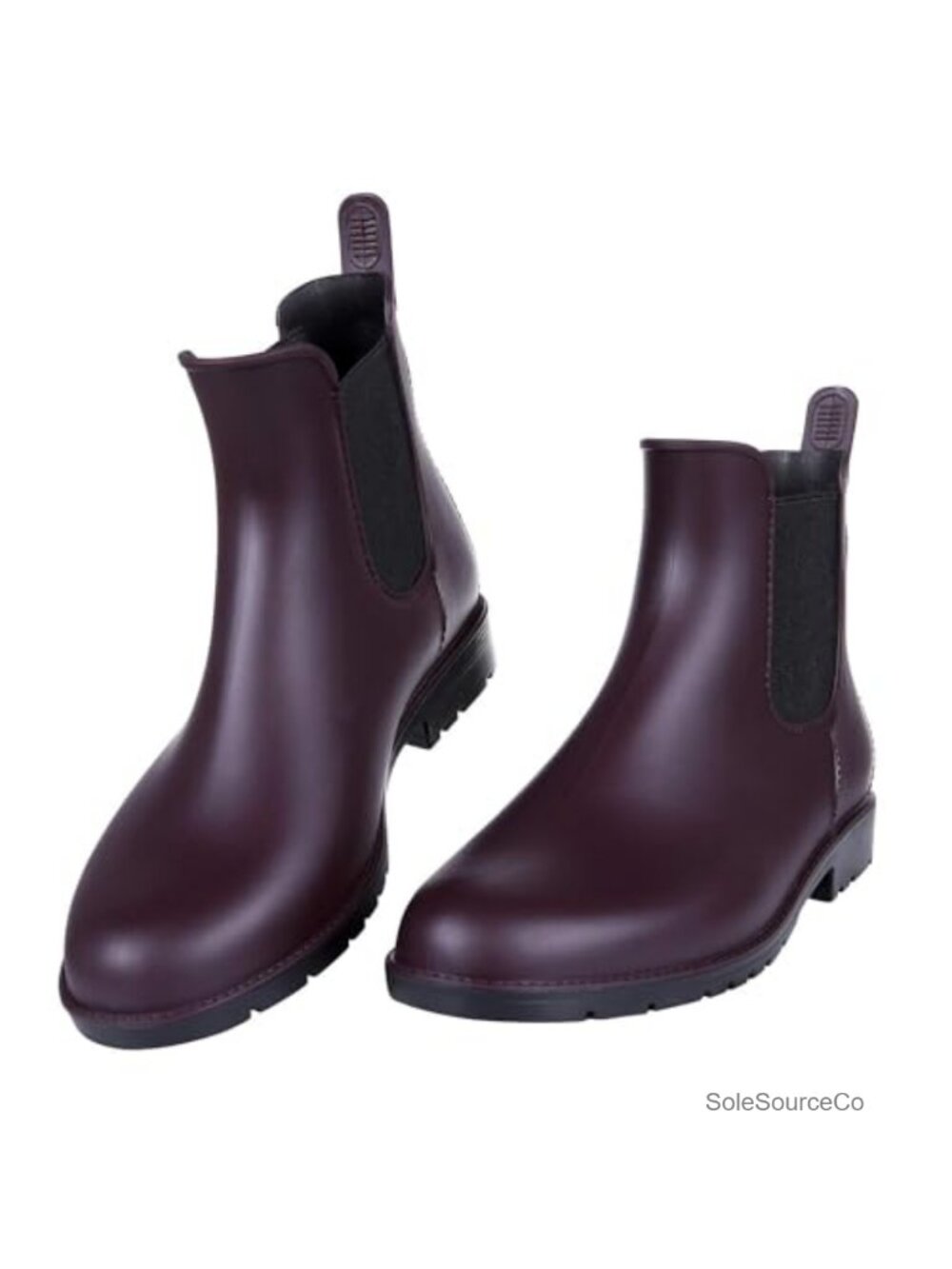 Women's Waterproof Chelsea Ankle Rain Boots Non-Slip Rubber Sole